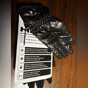 HEAD Women’s WATERPROOF HYBRID GLOVES ☆ Black ☆ TOUCHSCREEN